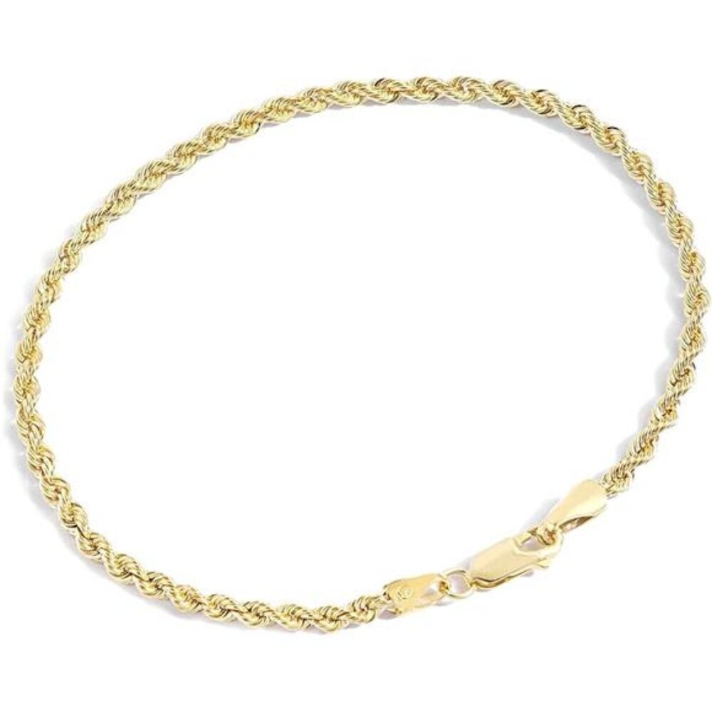 14K Gold Filled Rope Chain Bracelets - Picture 4 of 4
